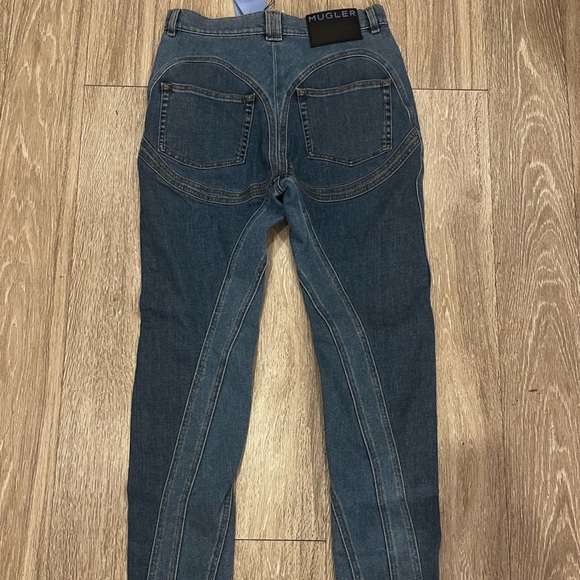 WOMENS MUGLER SPIRAL SKINNY JEANS SIZE FR42 - Picture 3 of 4